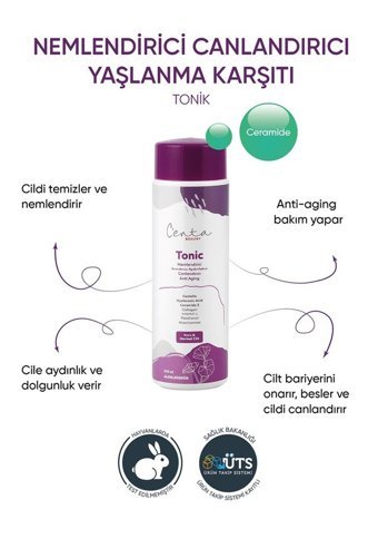 C'enta Beauty Kuru ve Normal Ciltler İçin Likit Tonik 200 ml