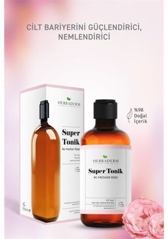Herbaderm Re Fresher Tüm Cilt Tipleri İçin Aha+Bha Gözenek Sıkılaştırıcı Likit Tonik 251 ml