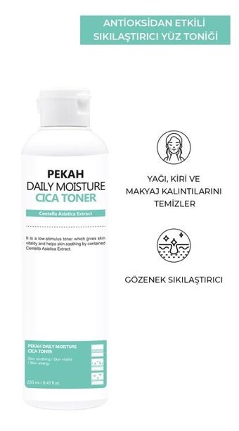 Pekah Karma ve Yağlı Ciltler İçin Gözenek Sıkılaştırıcı Likit Tonik 250 ml