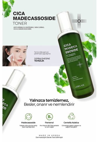 Lebelage Cica Madecassosıde Hassas Ciltler İçin Likit Tonik