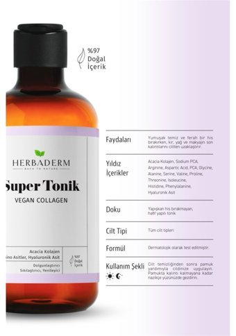 Herbaderm Tüm Cilt Tipleri İçin Aha+Bha Leke Giderici Likit Tonik 252 ml