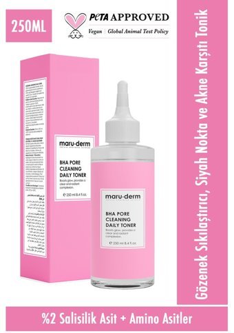 Maruderm Akneye Meyilli Ciltler İçin Aha+Bha Gözenek Sıkılaştırıcı Likit Tonik 250 ml