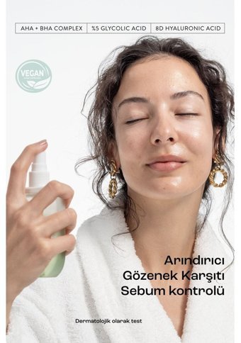 Matsu Marine Algae Tüm Cilt Tipleri İçin Aha+Bha Salisilik Asitli Gözenek Sıkılaştırıcı Sprey Tonik 100 ml