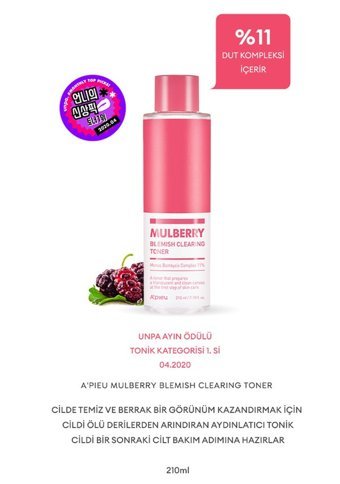 Missha A'PIEU Tüm Cilt Tipleri İçin Leke Giderici Likit Tonik 210 ml