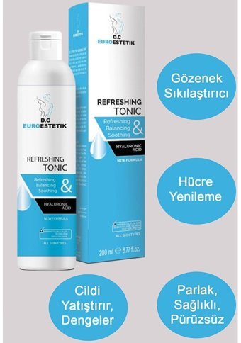Dceuroestetik Tüm Cilt Tipleri İçin Gözenek Sıkılaştırıcı Yüz Temizleyici Likit Tonik 200 ml