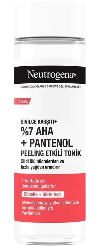 Neutrogena Akneye Meyilli Ciltler İçin Aha+Bha Leke Giderici Yüz Temizleyici Likit Tonik 125 ml