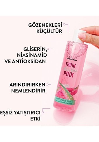Thalia Pink İçin Gözenek Sıkılaştırıcı Leke Giderici Likit Tonik 250 ml