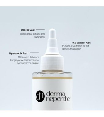 Derma Nepenthe Tüm Cilt Tipleri İçin Salisilik Asitli Gözenek Sıkılaştırıcı Likit Tonik 200 ml