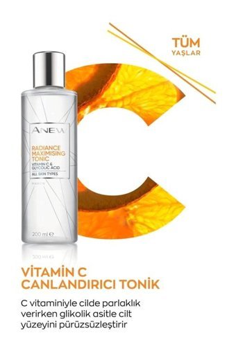 Avon Anew Radiance Maximising Tüm Cilt Tipleri İçin Likit Tonik 200 ml