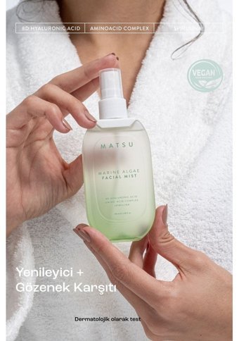 Matsu Marine Algae Kuru Ciltler İçin Aha+Bha Salisilik Asitli Gözenek Sıkılaştırıcı Sprey Tonik 101 ml