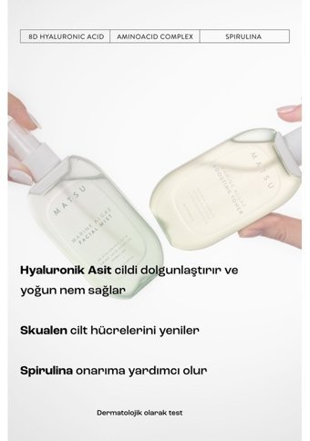 Matsu Marine Algae Kuru Ciltler İçin Aha+Bha Salisilik Asitli Gözenek Sıkılaştırıcı Sprey Tonik 101 ml