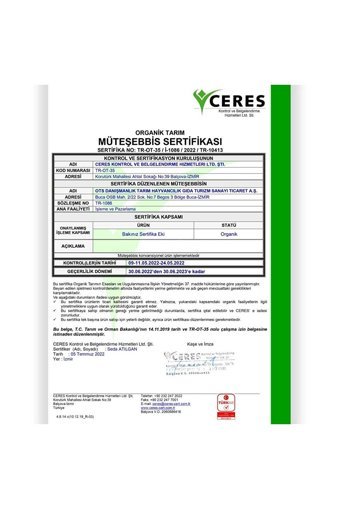 Ots Organik Patlak Mısır 750 gr