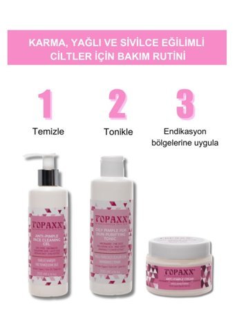 Topaxx Yağlı ve Karma Ciltler İçin Gözenek Sıkılaştırıcı Leke Giderici Likit Tonik 200 ml