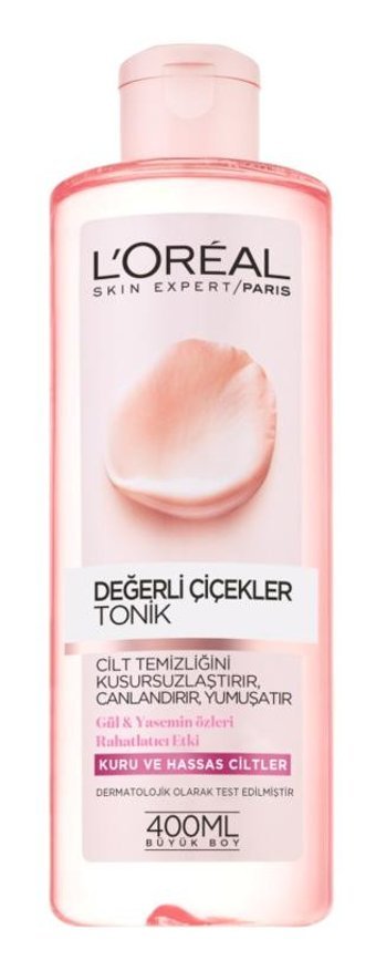L'Oréal Paris Kuru ve Hassas Ciltler İçin Yüz Temizleyici Likit Tonik 400 ml