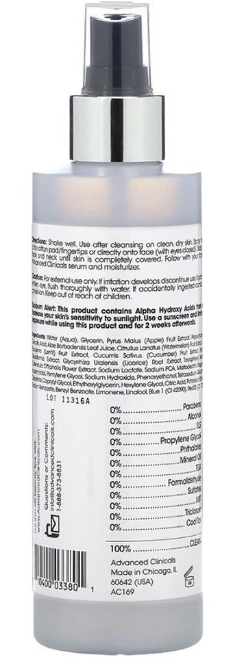 Advanced Clinicals Kuru Ciltler İçin Gözenek Sıkılaştırıcı Sprey Tonik 237 ml