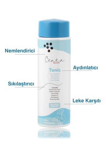 C'enta Beauty Tüm Cilt Tipleri İçin Gözenek Sıkılaştırıcı Leke Giderici Likit Tonik 200 ml