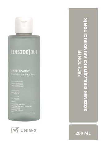 Inside Out Tüm Cilt Tipleri İçin Gözenek Sıkılaştırıcı Leke Giderici Likit Tonik 200 ml