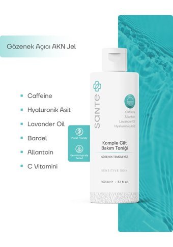 Sante Plus Tüm Cilt Tipleri İçin Yüz Temizleyici Tonik 150 ml