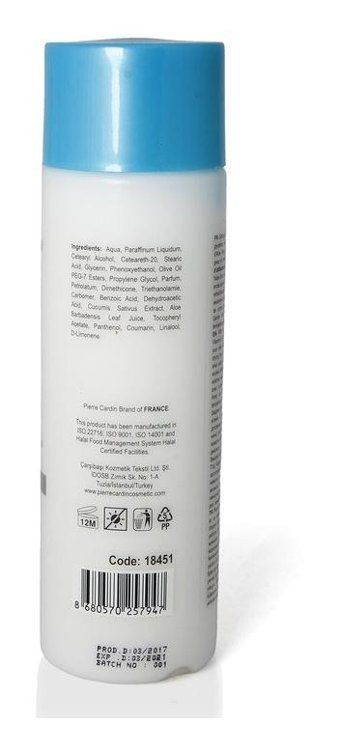 Pierre Cardin İçin Yüz Temizleyici Tonik 200 ml