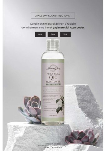Grace Day Pure Plex Tüm Cilt Tipleri İçin Aha+Bha Yüz Temizleyici Likit Tonik 153 ml