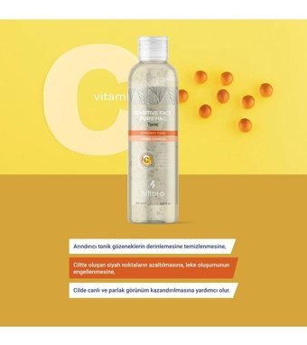 Hillora Hassas Ciltler İçin Gözenek Sıkılaştırıcı Leke Giderici Likit Tonik 200 ml