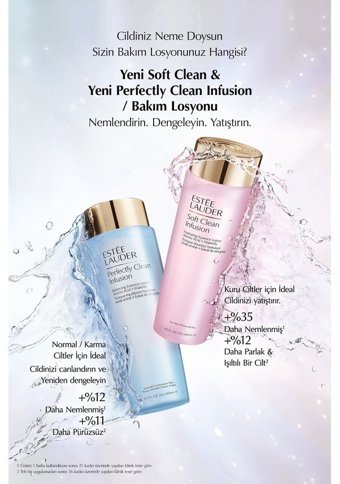 Estée Lauder Perfectly Soft Clena Infusion Balancing Tüm Cilt Tipleri İçin Gözenek Sıkılaştırıcı Leke Giderici Losyon Tonik 400 ml