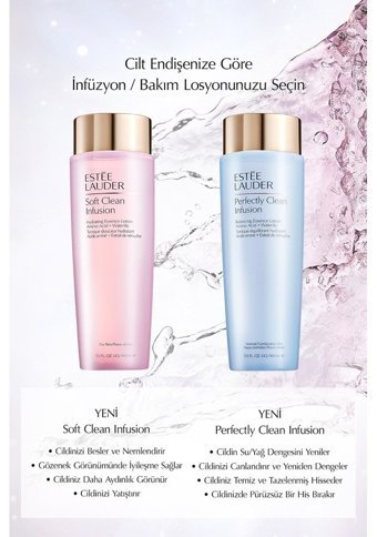 Estée Lauder Perfectly Soft Clena Infusion Balancing Tüm Cilt Tipleri İçin Gözenek Sıkılaştırıcı Leke Giderici Losyon Tonik 400 ml