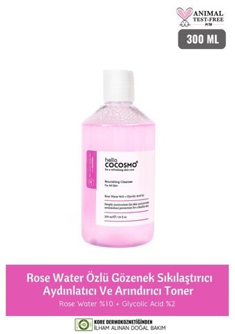 Hello Cocosmo Tüm Cilt Tipleri İçin Gözenek Sıkılaştırıcı Likit Tonik 300 ml