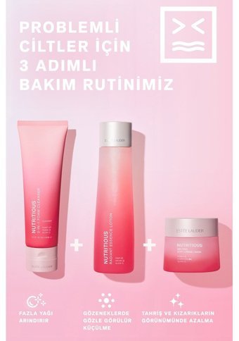Estée Lauder Nutriious Radiant Essence Karma ve Yağlı Ciltler İçin Gözenek Sıkılaştırıcı Leke Giderici Losyon Tonik 200 ml