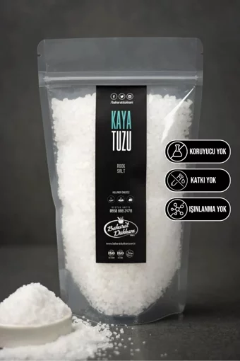 Baharat Dükkanı İyotlu Kristal Kaya Tuzu Paket 500 gr