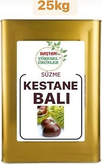 Baştan Yöresel Ödemiş Kestane Balı 25 kg