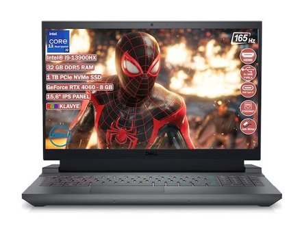 Dell G15 G55302401017U BT25 Harici GeForce RTX 4060 Intel Core i9 32 GB Ram DDR5 512 GB SSD 15.6 inç Full HD Windows 11 Home Laptop