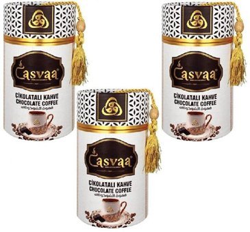 Casvaa Cofffee Çikolatalı Orta Kavrulmuş Türk Kahvesi 3x250 gr