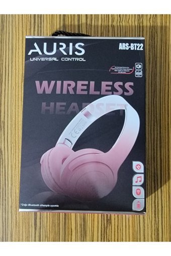 Auris Ars-Bt-22 Kulak Üstü Kablosuz Bluetooth Kulaklık Pembe
