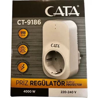 Catan Studio Tekli Soket 2'li USB Kablosuz Tekli Akım Korumalı Priz
