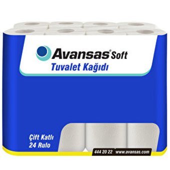 Avansas 2 Katlı 24'lü Rulo Tuvalet Kağıdı