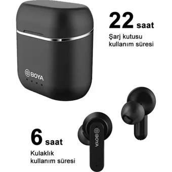 Boya By-Ap4 Kulak İçi Kablosuz Bluetooth Kulaklık Siyah