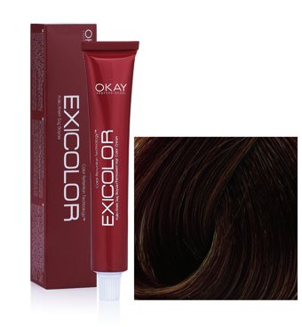 Exicolor 4.3 Kahve Dore Krem Saç Boyası 2x60 ml