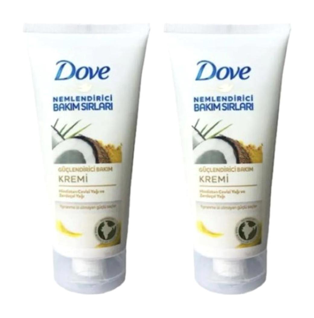 Dove Güçlendirici Hindistan Cevizi Yağı Zerdeçal Yağı Saç Kremi 2 x 170 ml