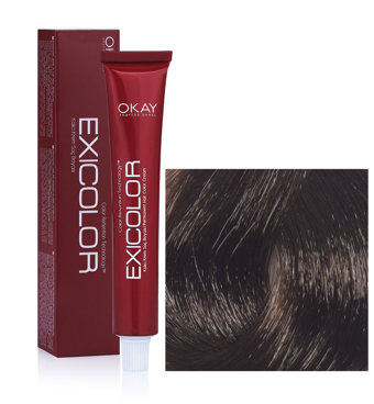Exicolor 4.71 Yoğun Küllü Kahve Krem Saç Boyası 2x60 ml