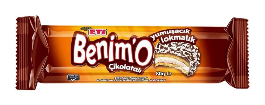 Eti Benimo Çikolatalı Hindistan Cevizli Bisküvi 18x80 gr