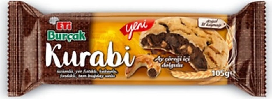 Eti Burçak Fındıklı Kakaolu Tam Buğdaylı Bisküvi 105 gr