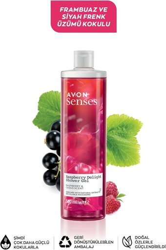 Avon Frambuaz Frenk Üzümü Duş Jeli 2x500 ml