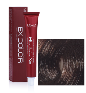 Exicolor 5.73 Yoğun Kahve Altın Krem Saç Boyası 2x60 ml