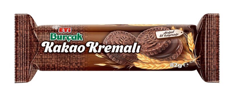 Eti Burçak Kakaolu Bisküvi 3x82 gr