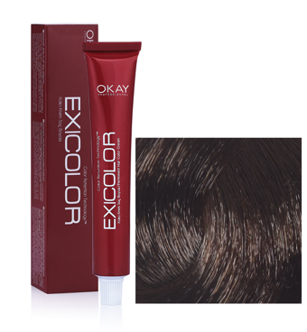 Exicolor 6.0 Yoğun Koyu Kumral Krem Saç Boyası 2x60 ml