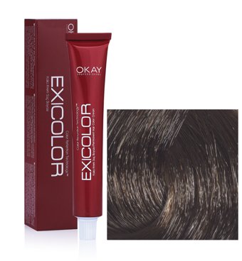 Exicolor 6.1 Küllü Koyu Kumral Krem Saç Boyası 2x60 ml