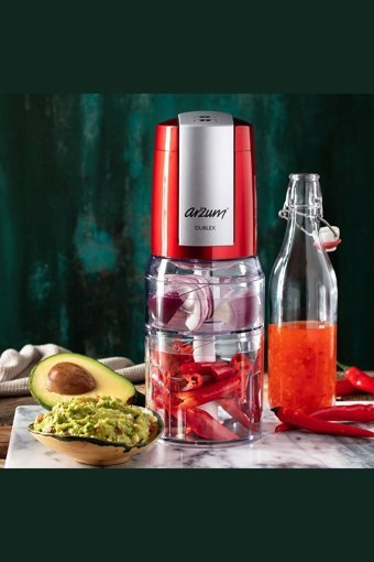 Arzum AR189 Dublex 500 W Rondo Doğrayıcı Kırmızı