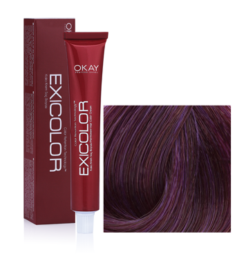 Exicolor 6.20 Patlıcan Mor Krem Saç Boyası 2x60 ml