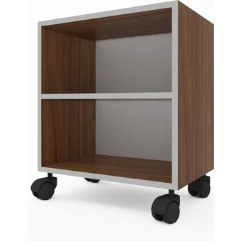 Kenz Life Beril 2 Bölmeli 2 Raflı Suntalam 48 cm Ceviz Rengi Kitaplık